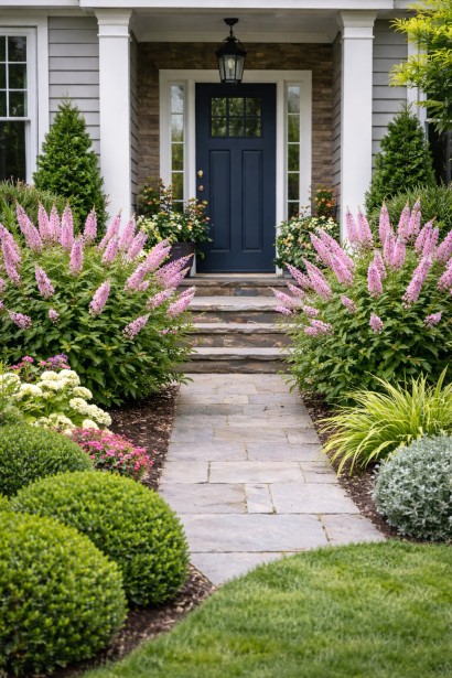 Clethra alnifolia Pink Spire озеленення вхідних зон